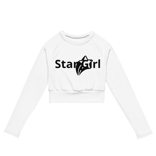 Star Girl Recycled long-sleeve crop top