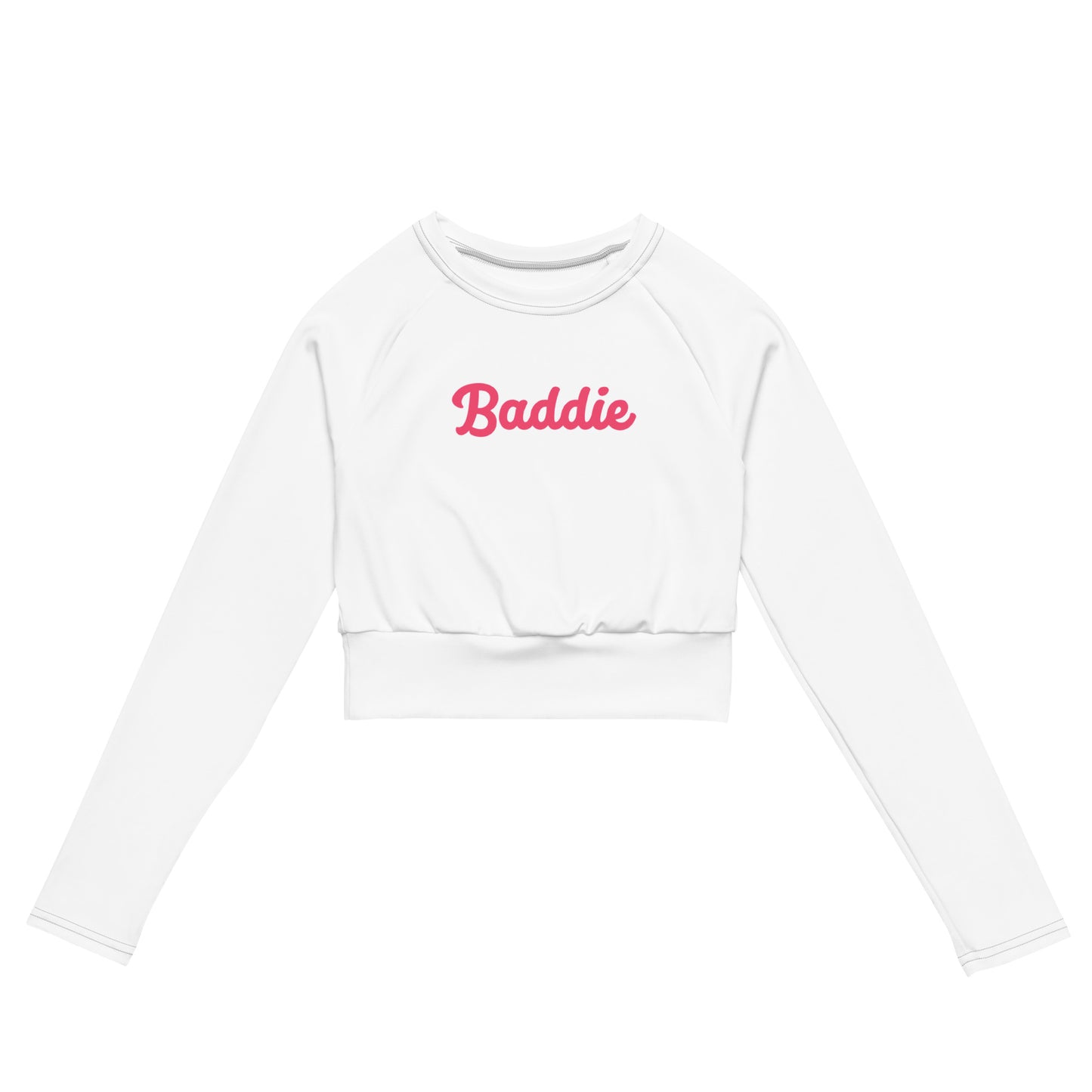 Baddie Recycled long-sleeve crop top
