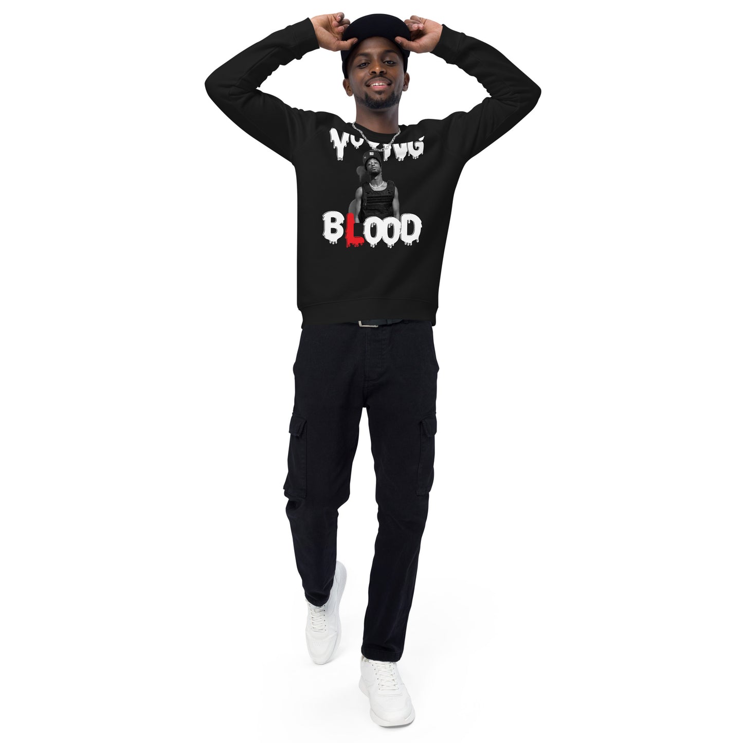 Youngblood Unisex organic raglan sweatshirt