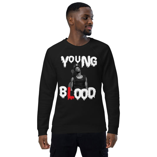 Youngblood Unisex organic raglan sweatshirt
